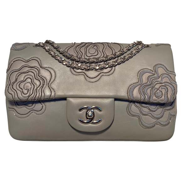 CHANEL Handbags - CHANEL Camellia Follies Embroidered Medium Classic Flap
